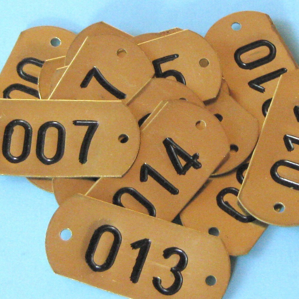 Brass Tags Number Tags Brass Numbered Tag Tags Room Number