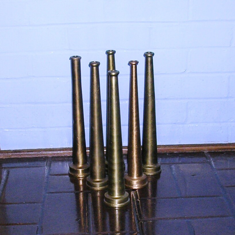 Antique Vintage Fire Hose Nozzle Nozzles Brass Fire Hose