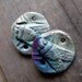Flies to Honey Raku Insect Pendant Connectors