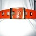 vintage 1960s belt MOD orange belt Calderon 26 28 30