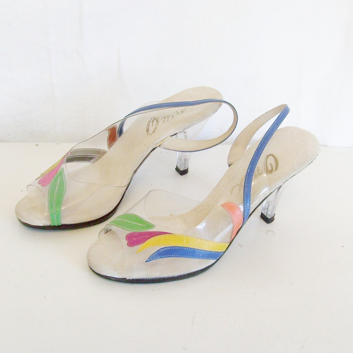 lucite shoes pumps