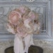 Bridal Bouquet Vintage Inspired Ivory Pink and Champagne Custom Order any color