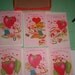 1982 Set of 6 Cards and Envelopes Unused of Strawberry Shortcake for Valentines Day