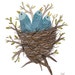 Fledglings No. 2 bluebirds original watercolor painting