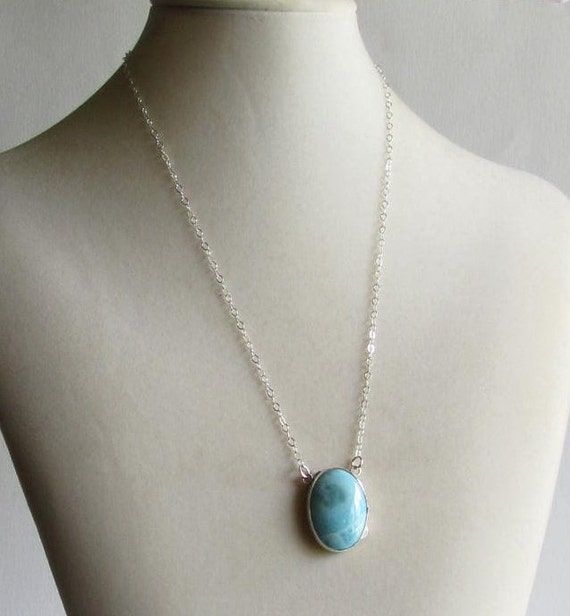 Larimar Necklace Larimar Jewelry Dominican Republic