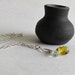 Dusk Blue and Lemon Zest Necklace