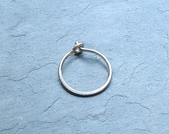 Small Silver Hoop Earring Single, minimalist Jewelry Simple Hoop Eco Friendly Gift for Her, Gift for Him, Silver jewelry gift