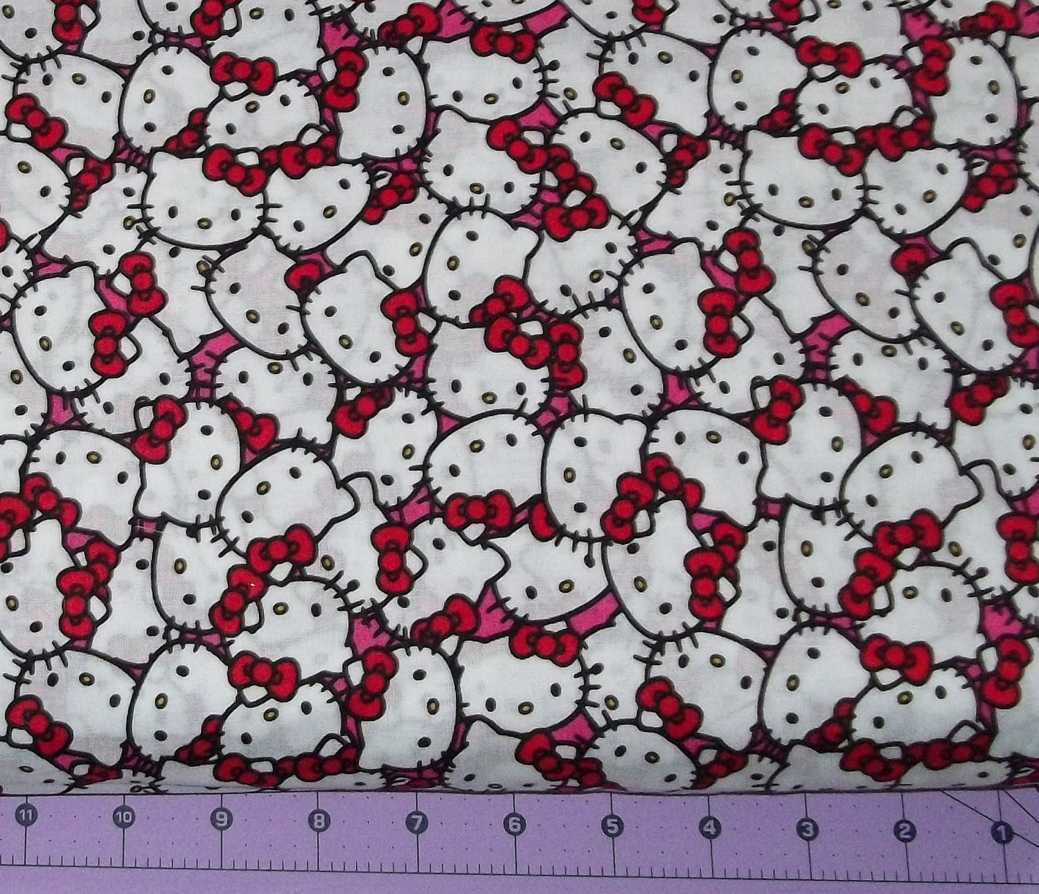 Hello Kitty Faces Fabric By The Yard