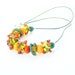 Fruit Salad Necklace, Handcrafted Citrus Lemon Lime & Orange Lampwork Glass Leather, OOAK Handmade Beaded Jewelry