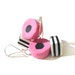 Pink Licorice Allsorts Earrings, Handmade Liquorice Allsorts Jewelry, Sterling SIlver Earrings, Pink Candy Earrings