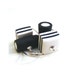 Licorice Allsorts Earrings, Handmade Liquorice Allsorts Jewelry, Black & White Sterling Silver Earrings