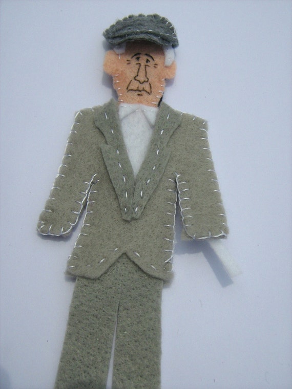 Leonard Cohen Felt Finger Puppet Leonard Cohen Toy Leonard