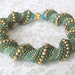 green seed bead bracelet