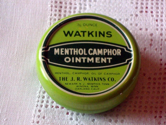 Watkins Menthol Camphor Ointment Advertising Green by TinkersShop