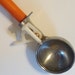Vintage Ice Cream Scoop / Orange Handle / Bonny Product / Kitchen Utensil