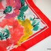 Vintage Floral Watercolor Look Square Scarf / Ladies Scarf