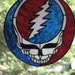 Grateful Dead Inspired Steal Your Face Stained Glass Panel