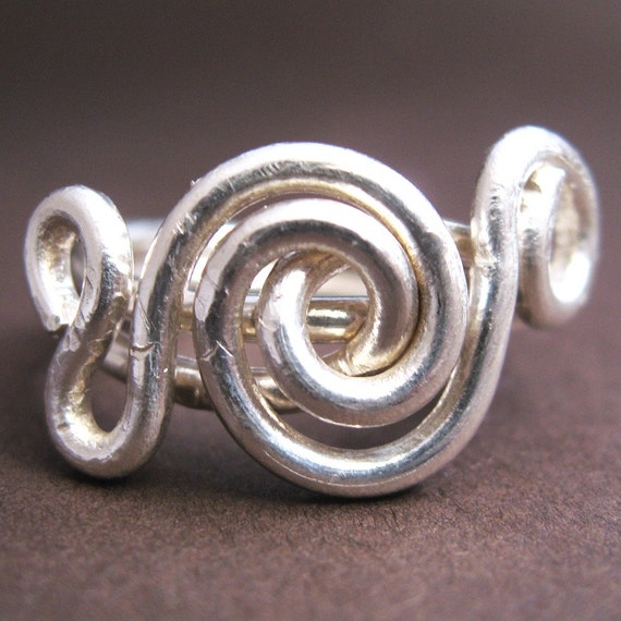 Oceana Ring - fine silver wire