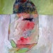 A Pretty Phallus, Original oil painting on paper