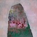 The Mountain and Her, Original oil painting on paper