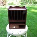 Vintage Wooden Mail Cabinet Box Organizer With Drawer