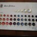 Vintage Button Salesman Card