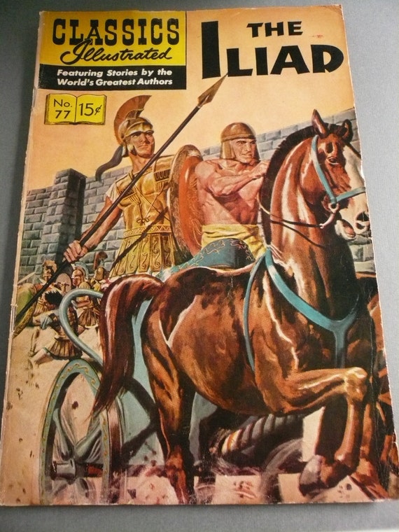 Vintage Classics Illustrated Comic Book The Iliad