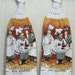 Chefs with Wine Glasses Hanging Hand Towels Set of 2