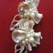 Shell, Pearl and Rhinestone Clip Earrings - 1950's