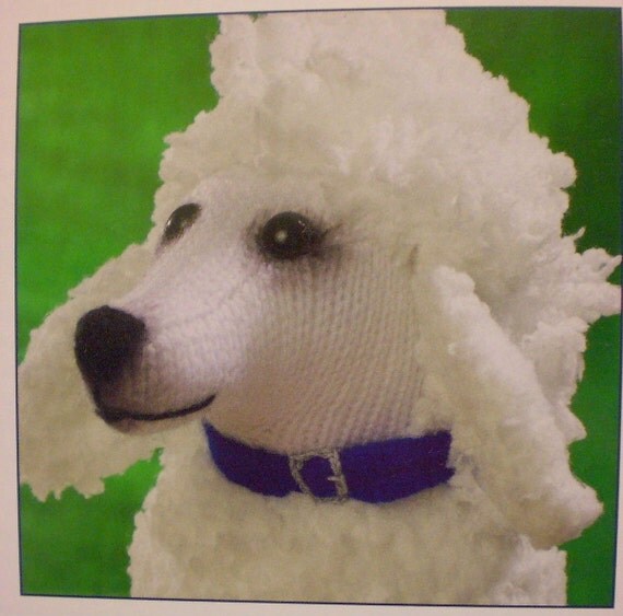 ALAN DART Sirdar Poodle Dog Toy Knitting Pattern NEW