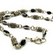 Antique Silver and Black Onyx Necklace