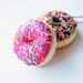 Scented Sprinkled Strawberry Donut Necklace ( Large ) R1D4