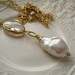 Baroque Pearl and Crystal Quartz Pendant-Soiree