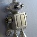 BUBBLE HEAD ROBOT in sterling silver