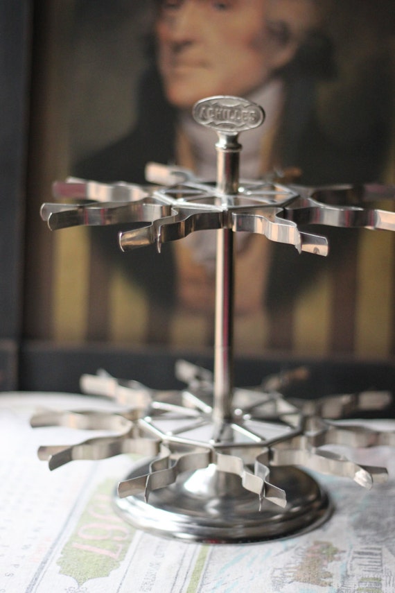 Vintage Industrial Stamp Holder by WildBeautyCo on Etsy
