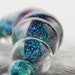 Dichroic Glass Beads (34)Set of Thirty-four - Handmade Lampwork Glass Beads - SRA
