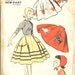 1950s ADVANCE Girls Circle Skirt Pattern Size 12