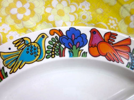 Vintage 1970s Acapulco Serving Dish