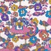 1 Metre of Whimsical, Folk, Scandinavian Vintage Fabric