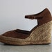 Vintage Wedge Platform Shoes . Made in Spain . NOS . New Old Stock