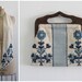 1950s Scarf Purse Duo . Athens Greece Two Piece Set . Embroidery . Silk . Hand Bag . Vintage Mid Century