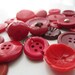 Vintage Buttons - Lot of 29 shades of red assortment (1399)