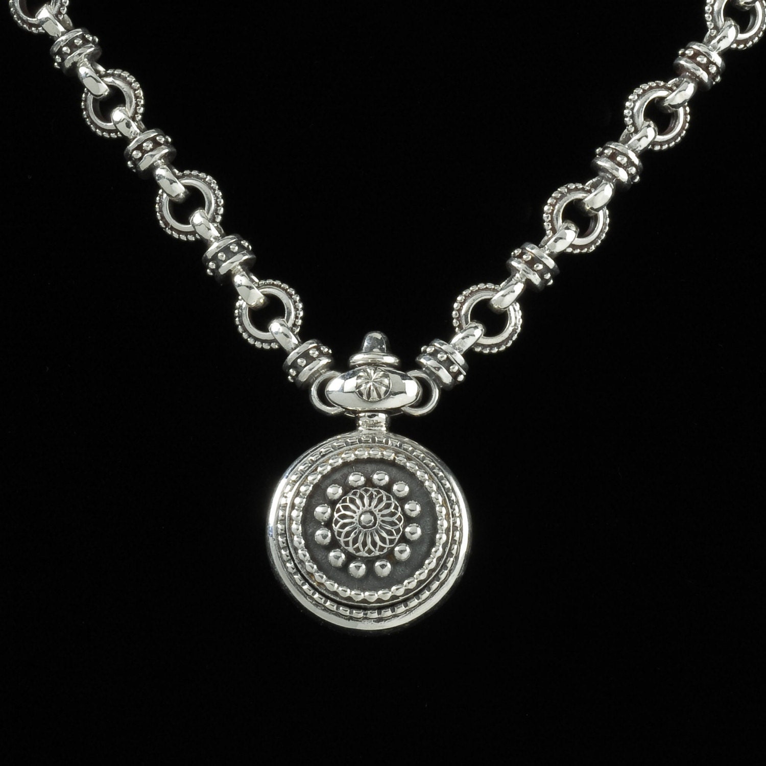 Sundial Necklace B.C. Silver Collection by BowmanOriginals