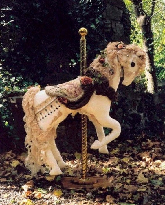 stuffed carousel horse