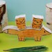 Wooden Star House Fox Family