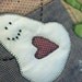 HAPPY SNOWMAN, 19X11 scrappy quilt