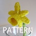 Daffodil Flower Knitting Pattern, PDF