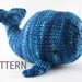 Whale Knitting Pattern, PDF