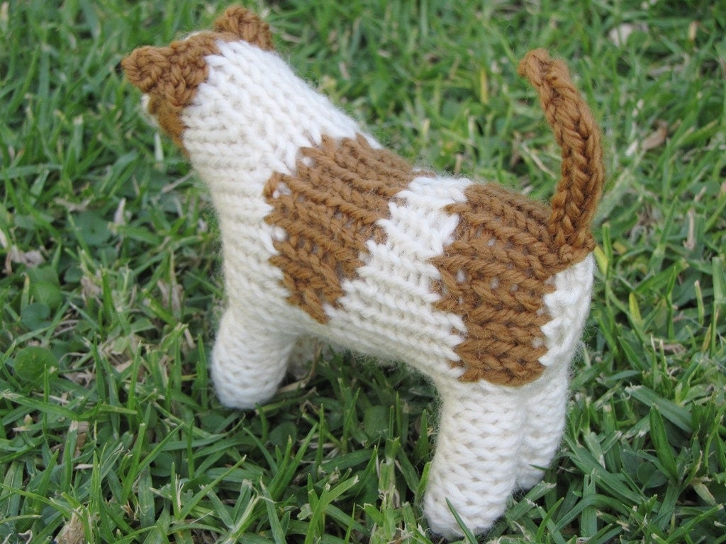 Jack Russell Dog Knitting Pattern PDF