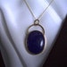 Lapis and 10K Yellow Gold Pendant and Chain